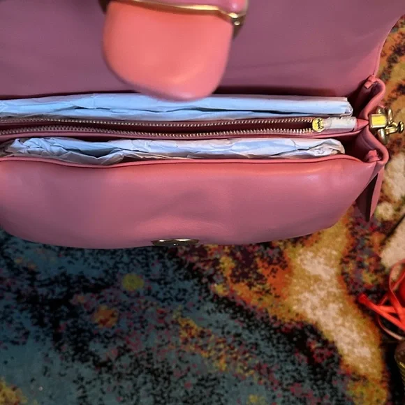 Coach Blush Pink Leather Shoulder Bag - Picture 3 of 4